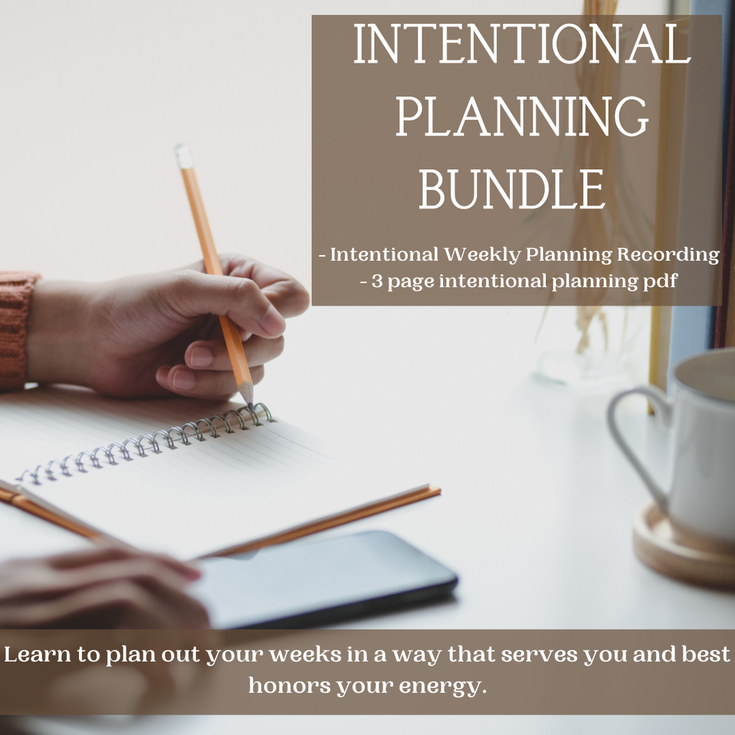 Intentional Weekly Planning Bundle